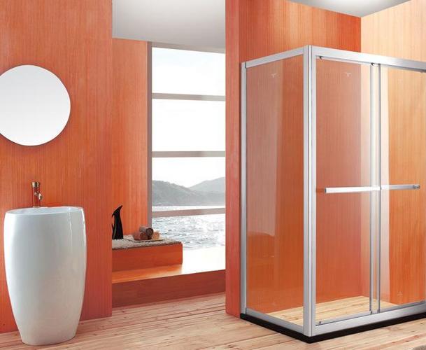 厂家直销 淋浴房玻璃移门 沐浴屏隔断 免售后 安装工程简易at-09
